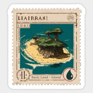 MTG - Island Stamp - Liairrani - Postage Stamp Series Sticker